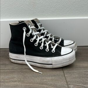 Black High-Top Sneakers